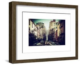 Urban Street Scene of Manhattan in Winter-Philippe Hugonnard-Framed Art Print