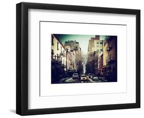 Urban Street Scene of Manhattan in Winter-Philippe Hugonnard-Framed Art Print