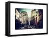 Urban Street Scene of Manhattan in Winter-Philippe Hugonnard-Framed Stretched Canvas