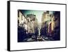 Urban Street Scene of Manhattan in Winter-Philippe Hugonnard-Framed Stretched Canvas