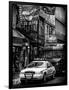 Urban Street Scene with NYC Sheriff Car in Fulton Street - Financial District - Manhattan-Philippe Hugonnard-Framed Photographic Print