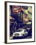 Urban Street Scene with NYC Sheriff Car in Fulton Street - Financial District - Manhattan-Philippe Hugonnard-Framed Photographic Print