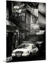 Urban Street Scene with NYC Sheriff Car in Fulton Street - Financial District - Manhattan-Philippe Hugonnard-Mounted Photographic Print