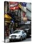 Urban Street Scene with NYC Sheriff Car in Fulton Street - Financial District - Manhattan-Philippe Hugonnard-Stretched Canvas