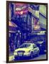 Urban Street Scene with NYC Sheriff Car in Fulton Street - Financial District - Manhattan-Philippe Hugonnard-Framed Photographic Print