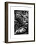 Urban Street Scene with NYC Sheriff Car in Fulton Street - Financial District - Manhattan-Philippe Hugonnard-Framed Art Print