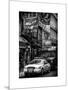 Urban Street Scene with NYC Sheriff Car in Fulton Street - Financial District - Manhattan-Philippe Hugonnard-Mounted Art Print