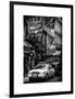 Urban Street Scene with NYC Sheriff Car in Fulton Street - Financial District - Manhattan-Philippe Hugonnard-Framed Art Print