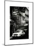 Urban Street Scene with NYC Sheriff Car in Fulton Street - Financial District - Manhattan-Philippe Hugonnard-Mounted Art Print