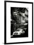 Urban Street Scene with NYC Sheriff Car in Fulton Street - Financial District - Manhattan-Philippe Hugonnard-Framed Art Print