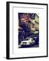 Urban Street Scene with NYC Sheriff Car in Fulton Street - Financial District - Manhattan-Philippe Hugonnard-Framed Art Print