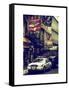 Urban Street Scene with NYC Sheriff Car in Fulton Street - Financial District - Manhattan-Philippe Hugonnard-Framed Stretched Canvas