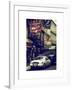 Urban Street Scene with NYC Sheriff Car in Fulton Street - Financial District - Manhattan-Philippe Hugonnard-Framed Art Print