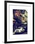 Urban Street Scene with NYC Sheriff Car in Fulton Street - Financial District - Manhattan-Philippe Hugonnard-Framed Art Print