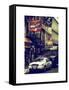 Urban Street Scene with NYC Sheriff Car in Fulton Street - Financial District - Manhattan-Philippe Hugonnard-Framed Stretched Canvas