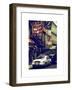 Urban Street Scene with NYC Sheriff Car in Fulton Street - Financial District - Manhattan-Philippe Hugonnard-Framed Art Print