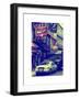 Urban Street Scene with NYC Sheriff Car in Fulton Street - Financial District - Manhattan-Philippe Hugonnard-Framed Art Print