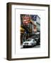 Urban Street Scene with NYC Sheriff Car in Fulton Street - Financial District - Manhattan-Philippe Hugonnard-Framed Art Print