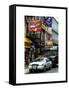 Urban Street Scene with NYC Sheriff Car in Fulton Street - Financial District - Manhattan-Philippe Hugonnard-Framed Stretched Canvas