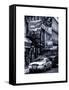 Urban Street Scene with NYC Sheriff Car in Fulton Street - Financial District - Manhattan-Philippe Hugonnard-Framed Stretched Canvas