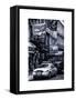 Urban Street Scene with NYC Sheriff Car in Fulton Street - Financial District - Manhattan-Philippe Hugonnard-Framed Stretched Canvas