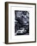 Urban Street Scene with NYC Sheriff Car in Fulton Street - Financial District - Manhattan-Philippe Hugonnard-Framed Art Print