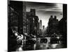 Urban Street Scene with NYC Yellow Taxis and the One World Trade Center of Manhattan in Winter-Philippe Hugonnard-Mounted Photographic Print