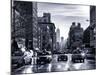 Urban Street Scene with NYC Yellow Taxis and the One World Trade Center of Manhattan in Winter-Philippe Hugonnard-Mounted Photographic Print