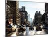 Urban Street Scene with NYC Yellow Taxis and the One World Trade Center of Manhattan in Winter-Philippe Hugonnard-Mounted Photographic Print