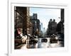 Urban Street Scene with NYC Yellow Taxis and the One World Trade Center of Manhattan in Winter-Philippe Hugonnard-Framed Photographic Print