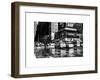 Urban Street Scene with NYC Yellow Taxis - Cabs in Winter-Philippe Hugonnard-Framed Art Print