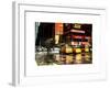 Urban Street Scene with NYC Yellow Taxis - Cabs in Winter-Philippe Hugonnard-Framed Art Print