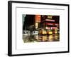 Urban Street Scene with NYC Yellow Taxis - Cabs in Winter-Philippe Hugonnard-Framed Art Print