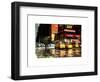 Urban Street Scene with NYC Yellow Taxis - Cabs in Winter-Philippe Hugonnard-Framed Art Print