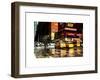 Urban Street Scene with NYC Yellow Taxis - Cabs in Winter-Philippe Hugonnard-Framed Art Print