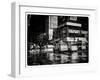 Urban Street Scene with NYC Yellow Taxis - Cabs in Winter-Philippe Hugonnard-Framed Art Print