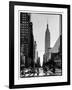 Urban Street Scene with the Empire State Building in Winter-Philippe Hugonnard-Framed Photographic Print