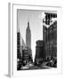 Urban Street Scene with the Empire State Building in Winter-Philippe Hugonnard-Framed Photographic Print