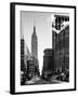 Urban Street Scene with the Empire State Building in Winter-Philippe Hugonnard-Framed Photographic Print