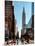 Urban Street Scene with the Empire State Building in Winter-Philippe Hugonnard-Mounted Photographic Print