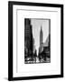 Urban Street Scene with the Empire State Building in Winter-Philippe Hugonnard-Framed Photographic Print