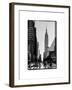 Urban Street Scene with the Empire State Building in Winter-Philippe Hugonnard-Framed Photographic Print