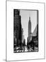 Urban Street Scene with the Empire State Building in Winter-Philippe Hugonnard-Mounted Photographic Print