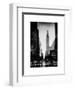 Urban Street Scene with the Empire State Building in Winter-Philippe Hugonnard-Framed Art Print