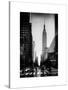 Urban Street Scene with the Empire State Building in Winter-Philippe Hugonnard-Stretched Canvas