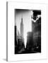 Urban Street Scene with the Empire State Building in Winter-Philippe Hugonnard-Stretched Canvas