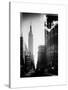 Urban Street Scene with the Empire State Building in Winter-Philippe Hugonnard-Stretched Canvas