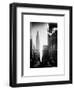 Urban Street Scene with the Empire State Building in Winter-Philippe Hugonnard-Framed Art Print