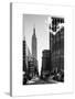 Urban Street Scene with the Empire State Building in Winter-Philippe Hugonnard-Stretched Canvas