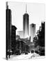 Urban Street Scene with the One World Trade Center (1WTC) in Winter-Philippe Hugonnard-Stretched Canvas